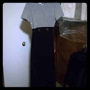 Short Sleeve Long Dress